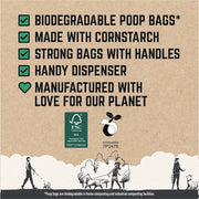 Rosewood Biodegradable Dog Poop Bags with Dispenser – 370 Pack