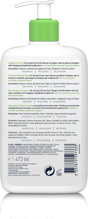 CeraVe Hydrating Cleanser barcode on fragrance free cleanser bottle 473ml