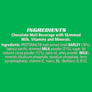 Nestlé Milo Chocolate Malt Drink Powder pouch chocolate flavour 400g ingredients and nutrition information panel