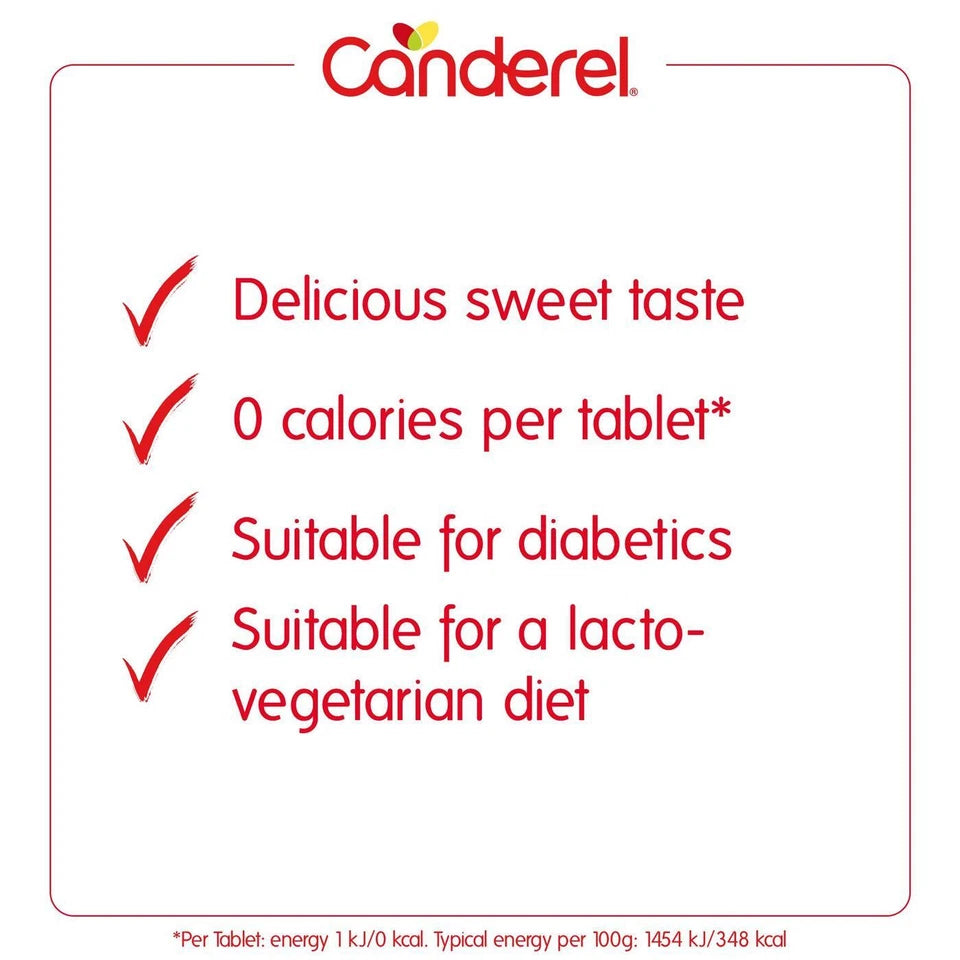 Canderel Sucralose Sweetener Tablets Dispensers & Refill Pack