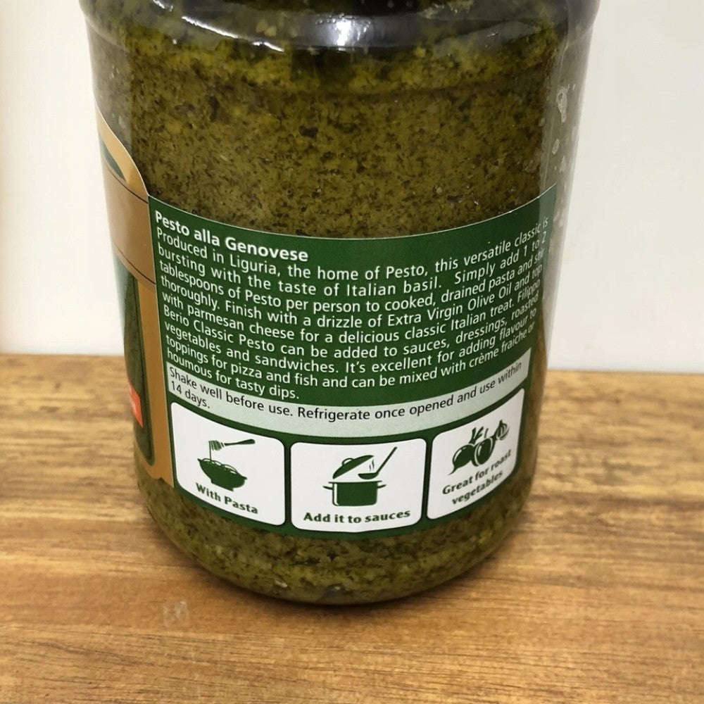 How to Use: Filippo Berio pesto mixed with pasta Italian basil sauce jar 350g
