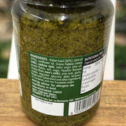 Supplement facts & ingredients image: Filippo Berio pesto ingredients label basil sauce jar 350g