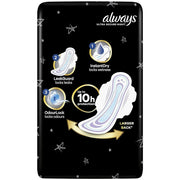 Back image: Always Ultra Secure Night pads size 4 wings sanitary pads 36 pack
