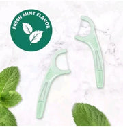 Plackers Micro Mint Dental Flossers, resealable bag packaging, Mint flavour, 150 flossers, between-teeth oral care use