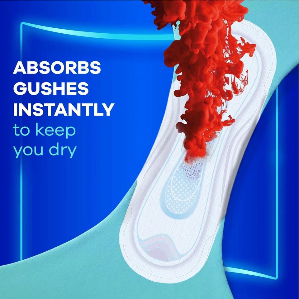 Always Ultra Day Size 1 Normal Wings 56 Pack. Absorbs gust instantly