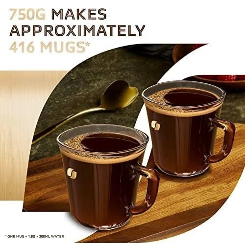 How to Use Image: NESCAFÉ Gold Blend instant coffee granules 750g preparation with hot water in mug