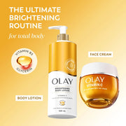 Olay Vitamin C Brightening Body Lotion fragranced lotion 500ml bottle routine