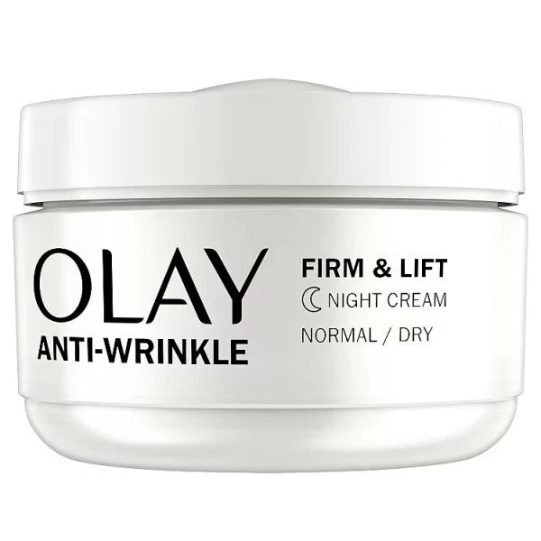 Olay Regenerist Night Cream jar, 50ml, on white background.