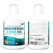 Swedish Nutra Magnesium liquid supplement facts ingredients 500ml