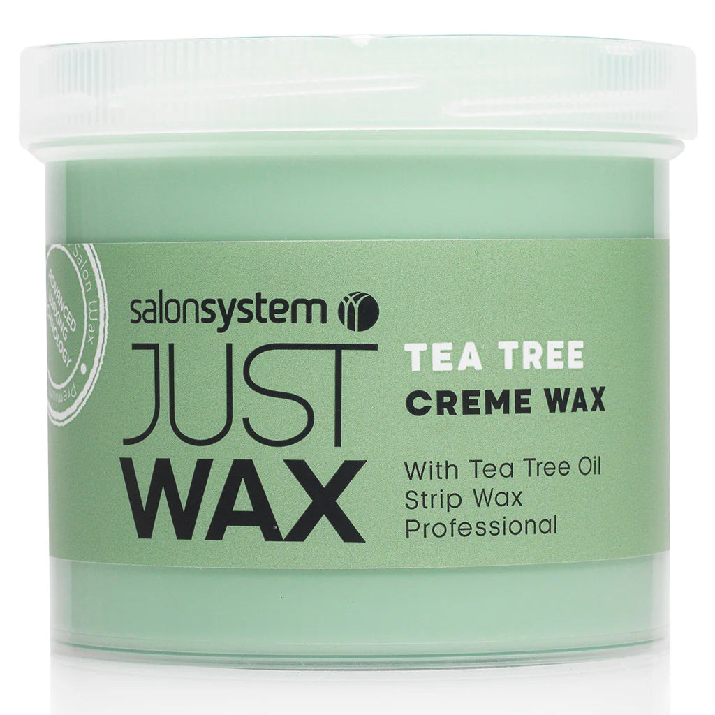 Salon System Just Wax Tea Tree Cream Wax 450g tub.