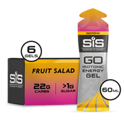 SIS Science in Sport GO Isotonic Energy Gel Fruit Salad, 6-pack.