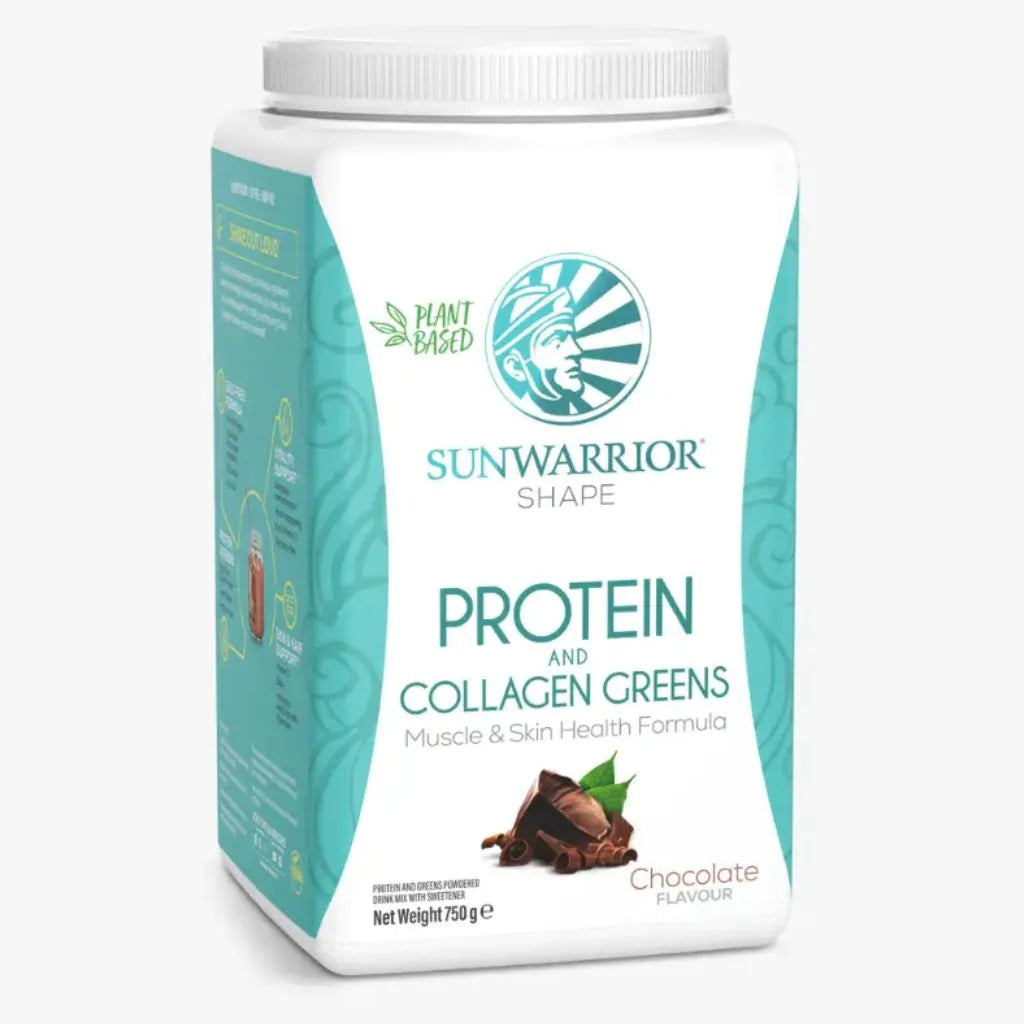Sunwarrior Shape Plant Protein and Greens Chocolate Powder 750g Tub