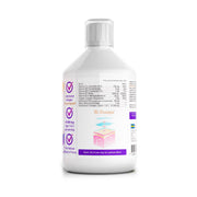 Supplement facts & ingredients image: Swedish Nutra collagen pure peptide supplement facts ingredients 500ml