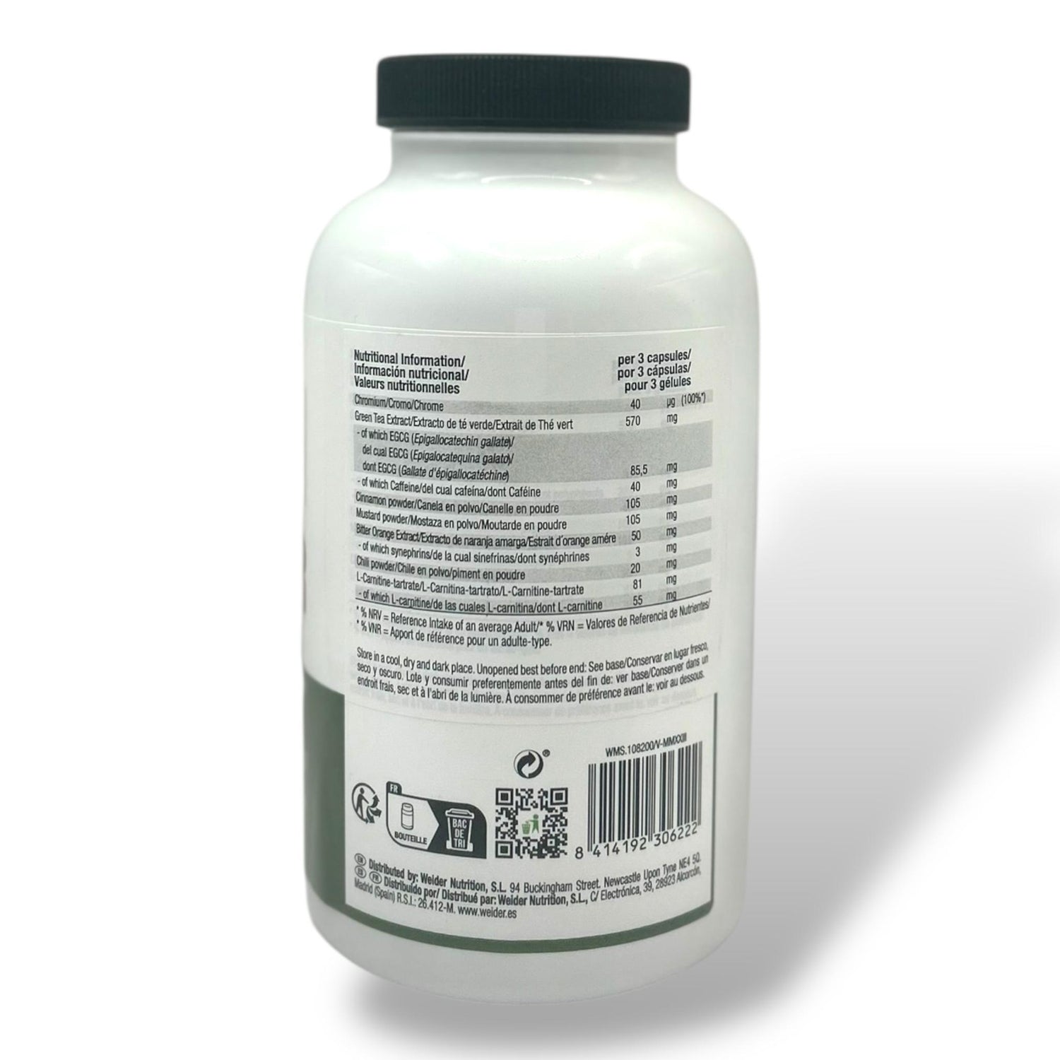 Weider Fat Burner Green Tea Extract – 300 Capsules