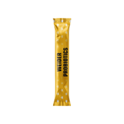 Front: Weider Microbiotics Immune Support probiotic single-dose sachet, orange flavour, on white background.