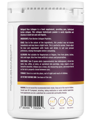 Barcode, batch number, and best-by date for Wellgard Collagen 400g.