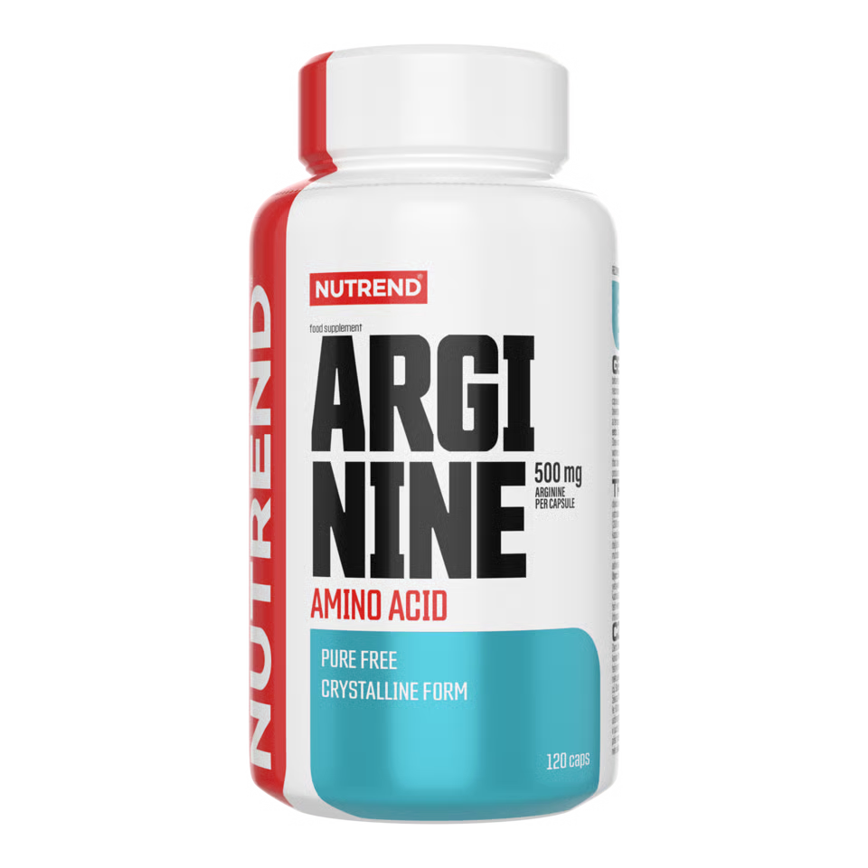 Nutrend Arginine 500mg 120 capsules bottle supplement