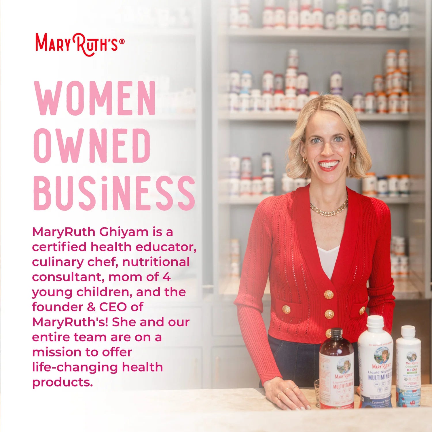 MaryRuth’s Organic Women’s Liposomal Multivitamin, Vanilla Peach