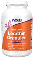 NOW Lecithin Granules - Source of Phosphatidyl Choline - Non-GMO