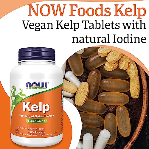 Now Foods, Kelp (Seaweed), 150mcg, 200 Tablets