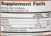 Now Foods Magnesium Citrate 250 Softgels