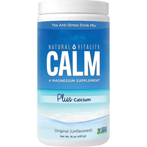 Natural Vitality CALM® Magnesium Plus Calcium Powder, Unflavoured 453g