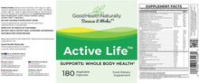 Load image into Gallery viewer, https://organicbargains.co.uk/products/good-health-naturally-active-life™-capsules-180-capsules
