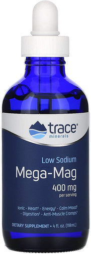 Trace Minerals Research Mega-Mag, Natural Ionic Magnesium , 400 mg,118 ml