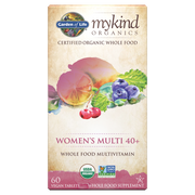 Garden of Life mykind Organics Women's 40+ Multi, 60 Vegan Tablets