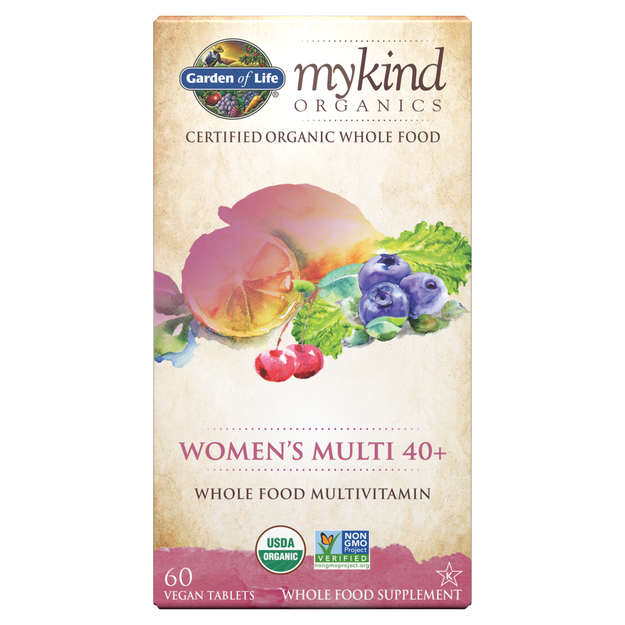 Garden of Life mykind Organics Women's 40+ Multi, 60 Vegan Tablets