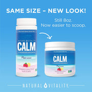 Natural Vitality CALM® Magnesium Plus Calcium Powder, Raspberry Lemon Flavour 226g