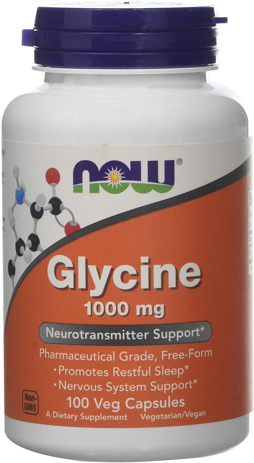 Now Foods Glycine 1000 mg 100 Veg Capsules