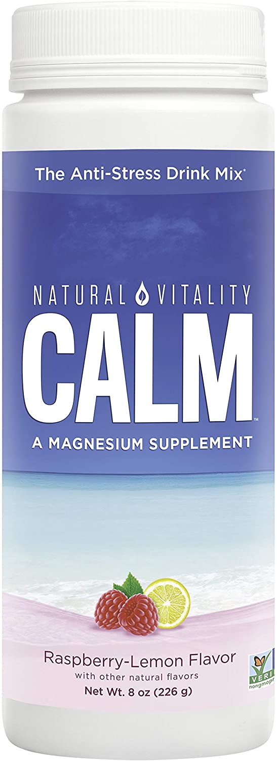 Natural Vitality CALM® Magnesium Powder, Raspberry Lemon Flavour 226g