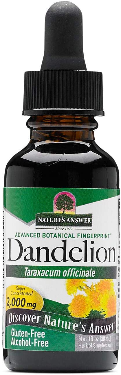 Nature's Answer Dandelion Root Extract | 2000mg | Gluten & Alcohol Free | 30ml Media 1 of 2