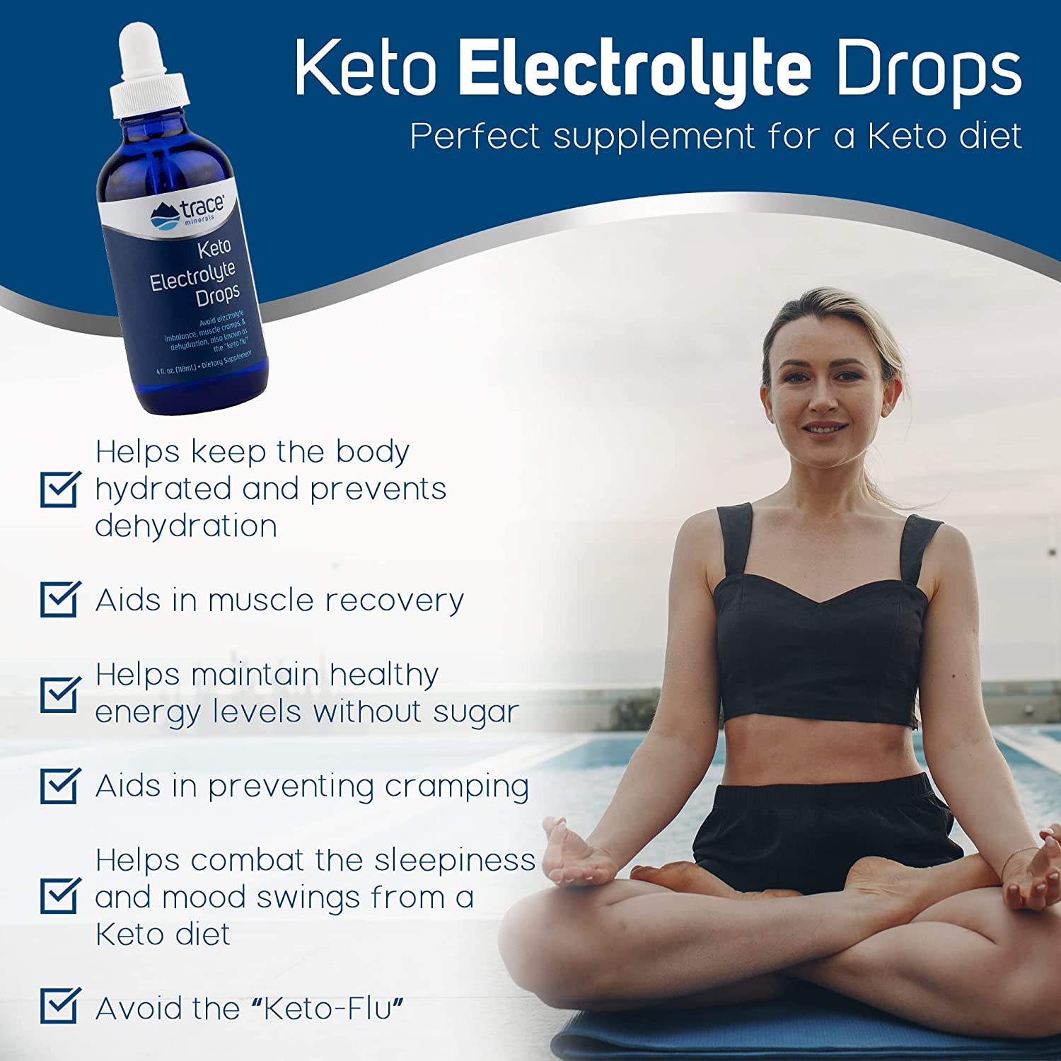 Trace Minerals Research Keto Electrolyte Drops, 118 ml