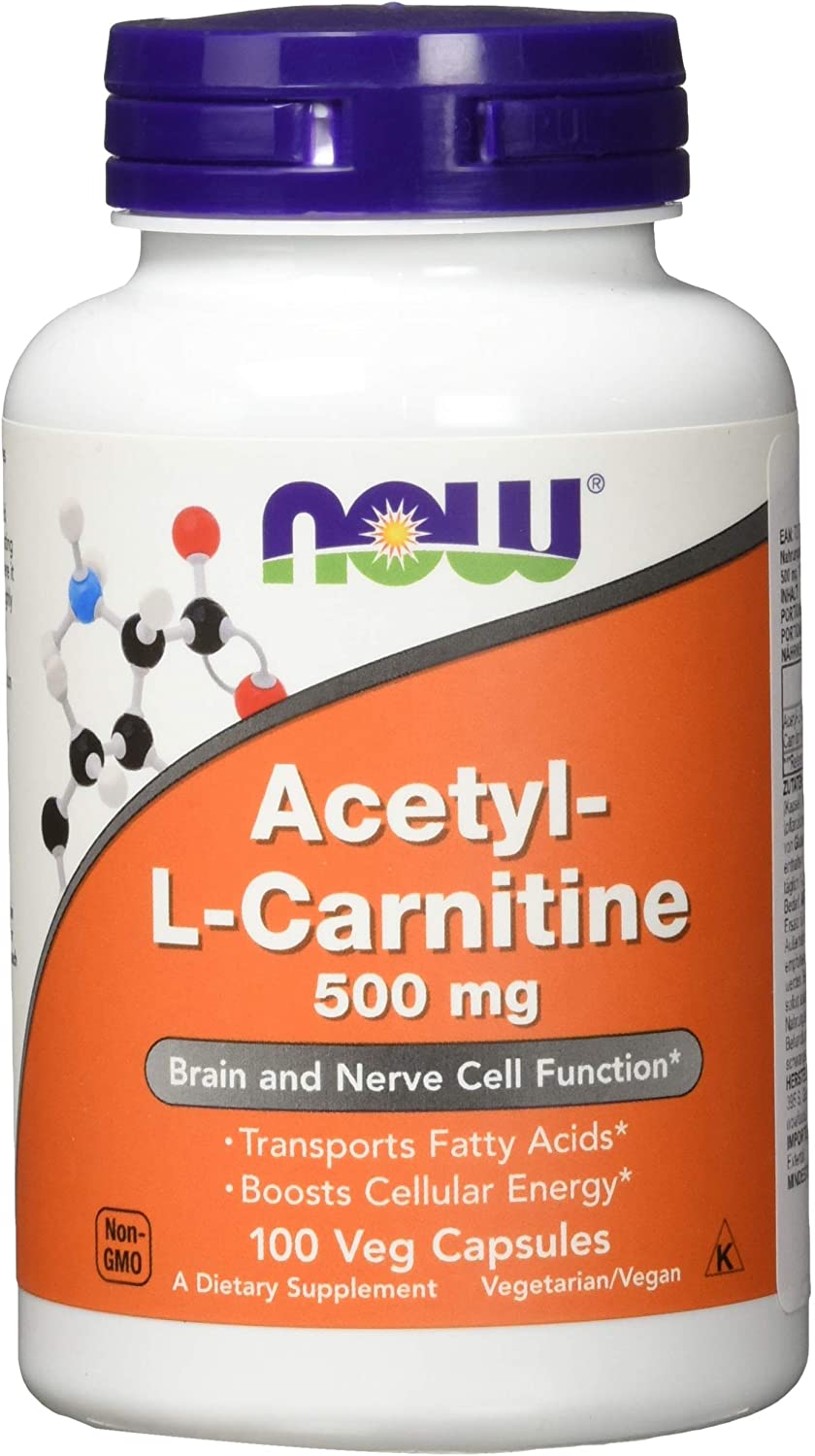 Now Foods L-Carnitine 500 mg 100 Veg Capsules