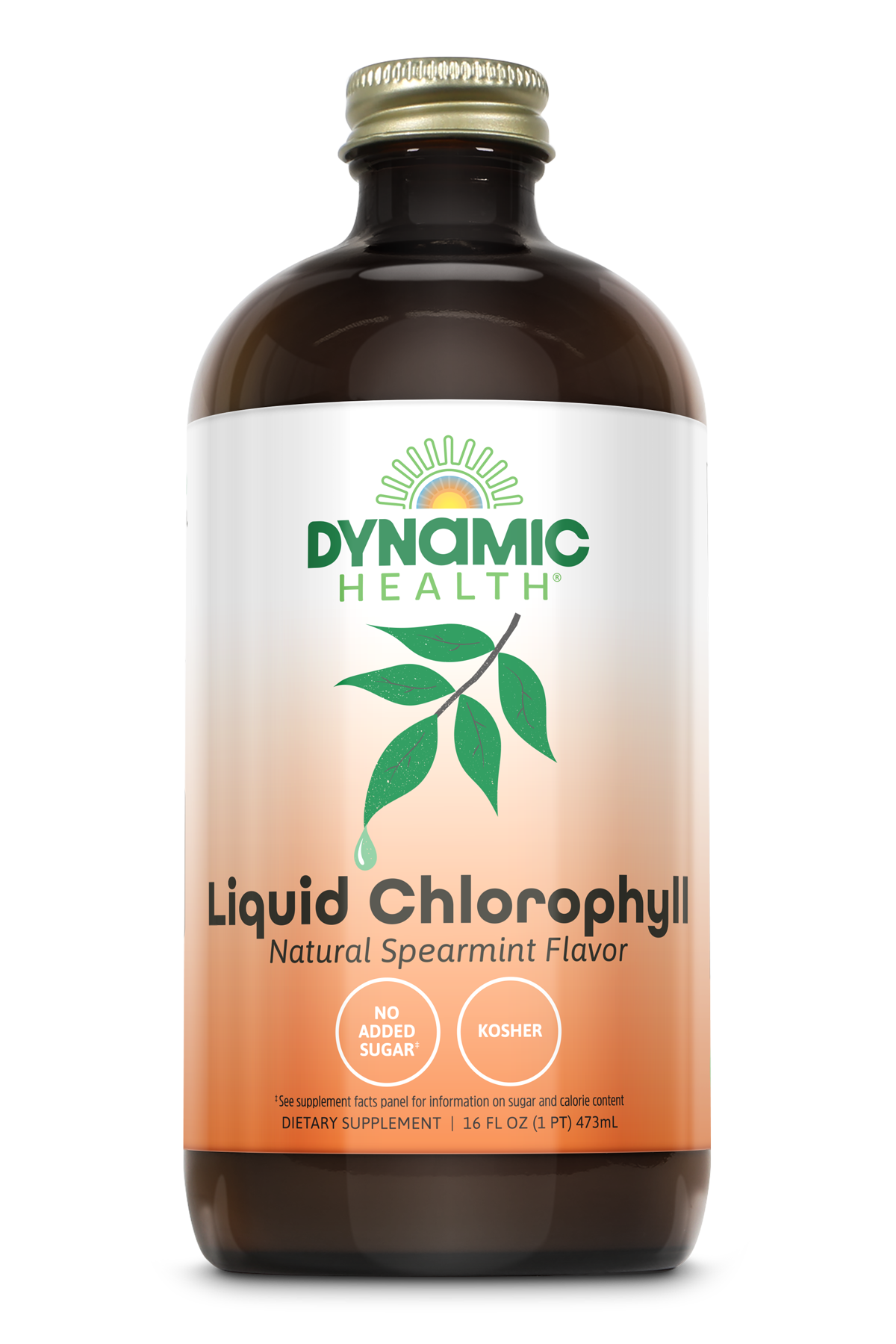 Dynamic Health, Liquid Chlorophyll Spearmint Flavoured, 473ml