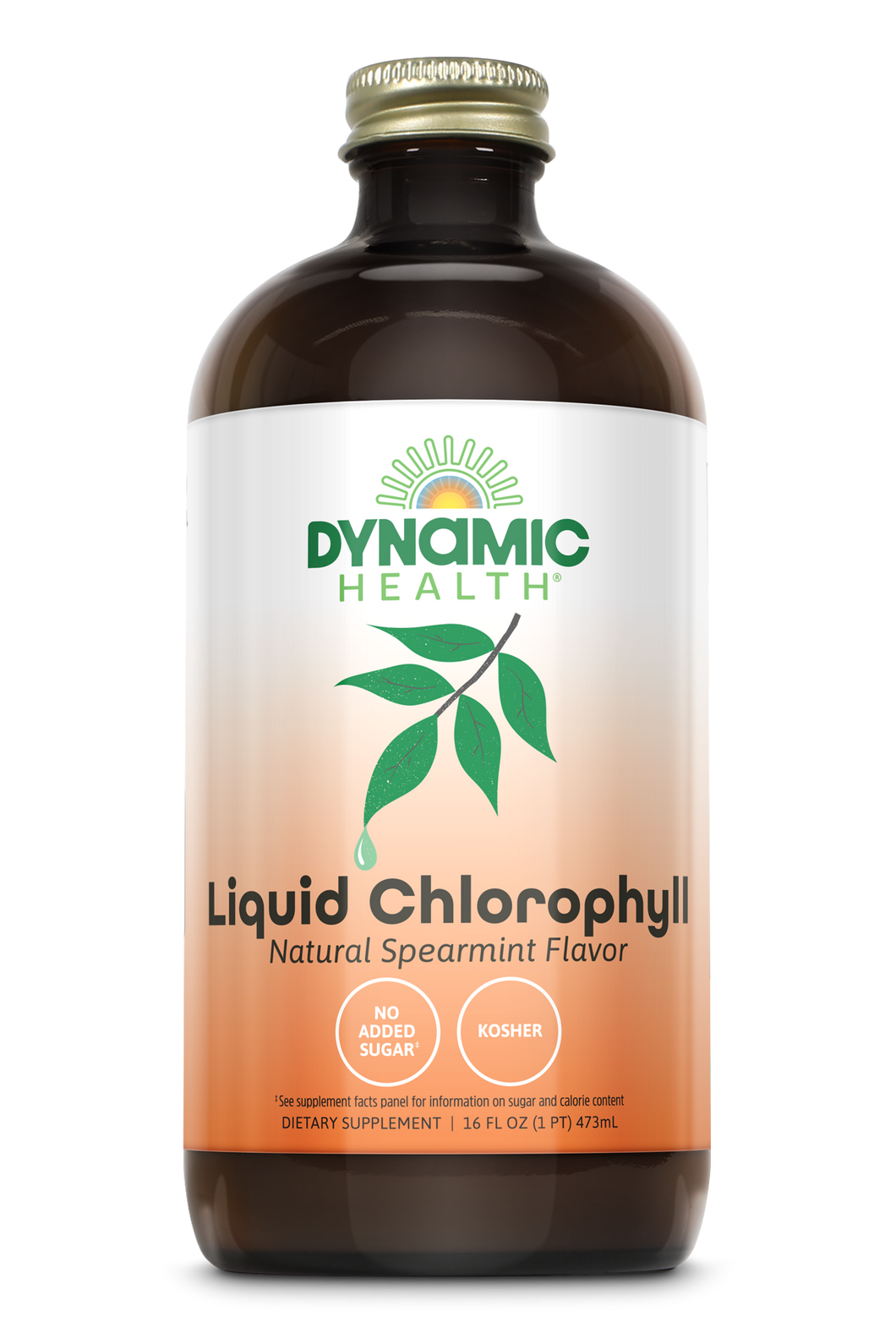 Dynamic Health, Liquid Chlorophyll Spearmint Flavoured, 473ml