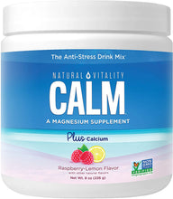 Load image into Gallery viewer, Natural Vitality CALM® Magnesium Plus Calcium Powder, Raspberry Lemon Flavour 226g
