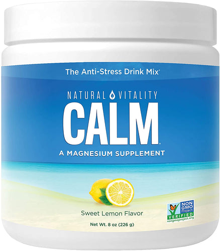 Natural Vitality CALM® Magnesium Powder, Sweet Lemon Flavour 226g