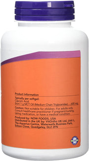 Now Foods Caprylic Acid Softgels, 600 mg, 100 softgel