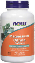 Load image into Gallery viewer, Now Foods Magnesium Citrate 90 Softgels
