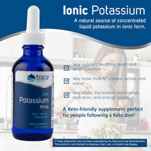 Load image into Gallery viewer, Trace Minerals Research Ionic Potassium 99mg, 59ml
