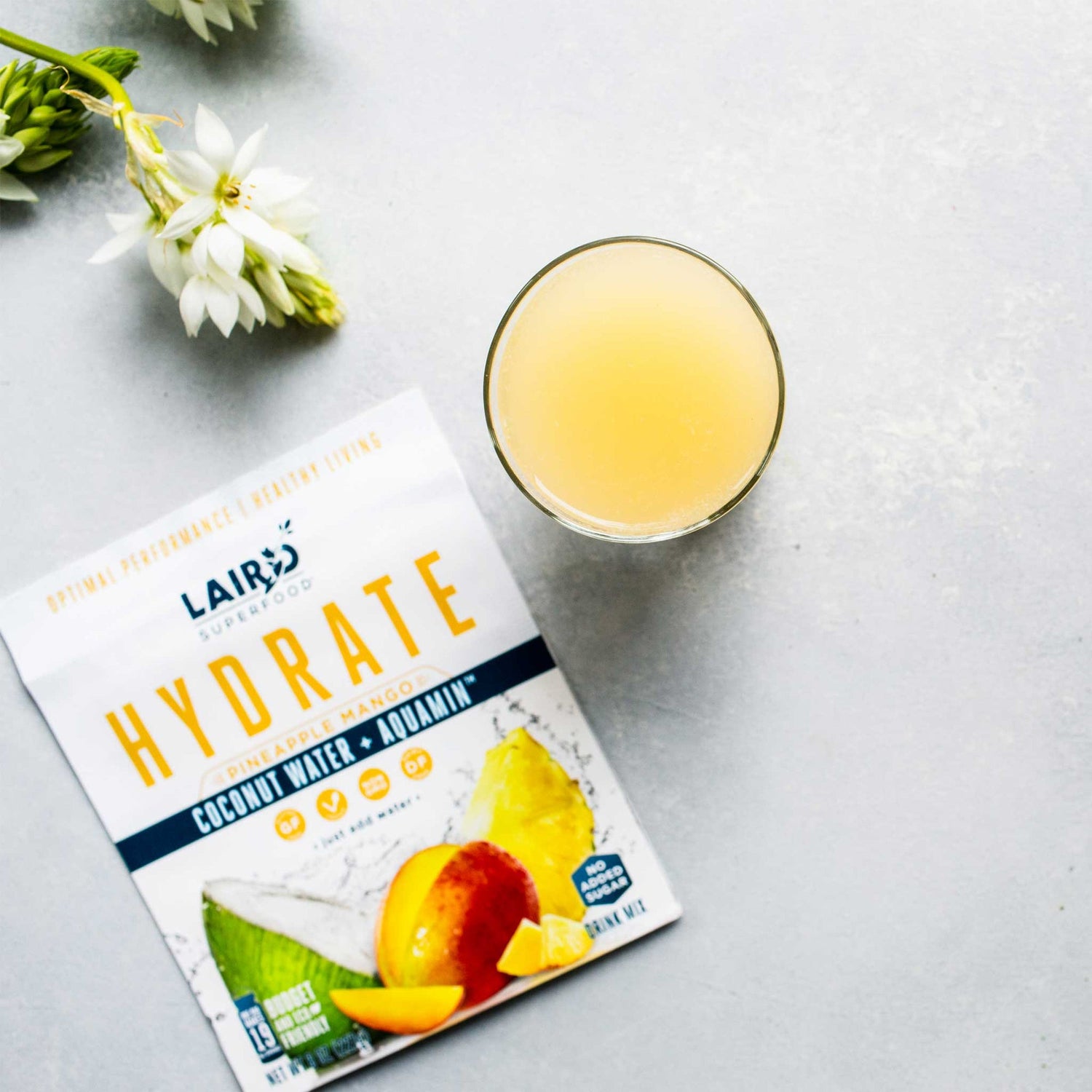 Laird Superfood PINEAPPLE MANGO HYDRATE COCONUT WATER 227g