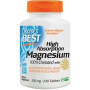 Doctor's Best High Absorption Magnesium, 100 mg