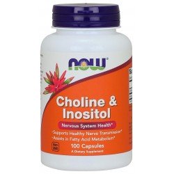 NOW Foods Choline and Inositol, 500mg - 100 caps