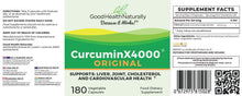Load image into Gallery viewer, https://organicbargains.co.uk/products/good-health-naturally-curcuminx4000-original-180-capsules
