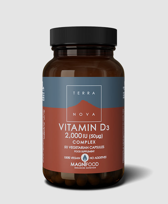 Terranova Vitamin D3 2000iu (50µg) Complex, 100 vegicaps